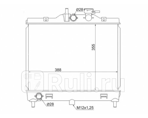 KI0003 - Радиатор охлаждения (SAT) Kia Picanto SA рестайлинг (2007-2011)