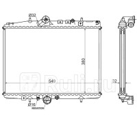 PG0002-3 - Радиатор охлаждения (SAT) Citroen C5 (2000-2004)