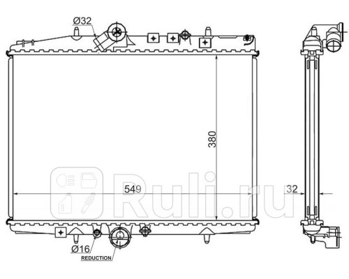 PG0002-3 - Радиатор охлаждения (SAT) Citroen C5 (2000-2004)