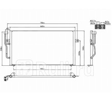 ST-VL02-394-0 - Радиатор кондиционера (SAT) Volvo S40 (1995-2004)