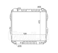 ST-10-0033 - Радиатор охлаждения (SAT) Toyota Hilux (1992-1997)