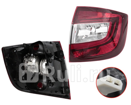 ST-665-1927R-LD - Фонарь правый задний в крыло (SAT) Skoda Rapid (2017-2020)