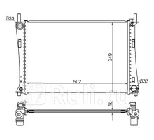 FD0008 - Радиатор охлаждения (SAT) Ford Fusion (2002-2012)
