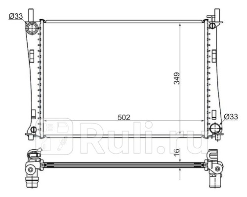 FD0008 - Радиатор охлаждения (SAT) Ford Fiesta 5 (2002-2005)