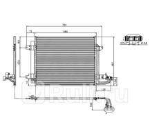 ST-VW65-394-0 - Радиатор кондиционера (SAT) Volkswagen Touran (2003-2010)