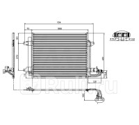 ST-VW65-394-0 - Радиатор кондиционера (SAT) Volkswagen Caddy (2004-2010)