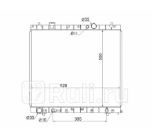 MZ0009 - Радиатор охлаждения (SAT) Mazda Bongo Friendee (1995-1999)