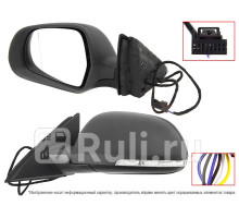 ST-SDS1-940-2 - Зеркало левое (SAT) Skoda Superb 2 (2008-2015)