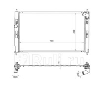 MC0088-02 - Радиатор охлаждения (SAT) Mitsubishi ASX (2010-2016)