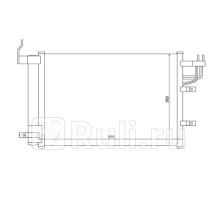 ST-KA43-394-0 - Радиатор кондиционера (SAT) Kia Cerato 1 LD (2003-2007)