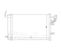ST-KA43-394-0 - Радиатор кондиционера (SAT) Kia Spectra Иж (2004-2011)