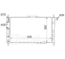 DW0006 - Радиатор охлаждения (SAT) Daewoo Espero (1990-1999)