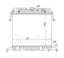 OP0002 - Радиатор охлаждения (SAT) Opel Omega A (1984-1994)