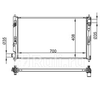 SG-MC0088-07-1 - Радиатор охлаждения (SAT) Mitsubishi ASX (2010-2016)