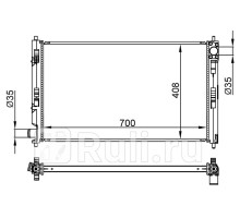 SG-MC0088-07-1 - Радиатор охлаждения (SAT) Mitsubishi ASX (2010-2016)