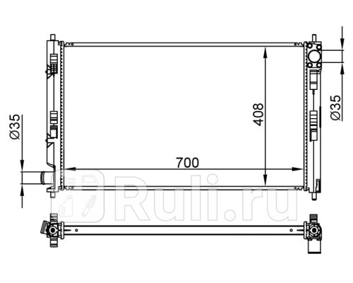 SG-MC0088-07-1 - Радиатор охлаждения (SAT) Mitsubishi ASX (2010-2016)