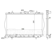 HY0005-97 - Радиатор охлаждения (SAT) Hyundai Accent (1995-1996)
