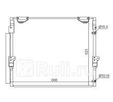 DCN50036 - Радиатор кондиционера (DENSO) Lexus LX 570 (2007-2012)