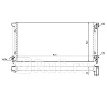 ST-01-0010 - Радиатор охлаждения (SAT) Volkswagen Passat B3 (1988-1993)
