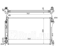 SA0002 - Радиатор охлаждения (SAT) Opel Vectra C (2002-2008)