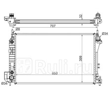 SA0002 - Радиатор охлаждения (SAT) Opel Vectra C (2002-2008)