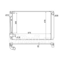 TY0015 - Радиатор охлаждения (SAT) Toyota Sienna 2 (2003-2010)