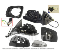 ST-MD08-940-D2 - Зеркало левое (SAT) Mercedes W204 (2006-2011)