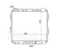 ST-10-0032 - Радиатор охлаждения (SAT) Toyota Hilux (1992-1997)