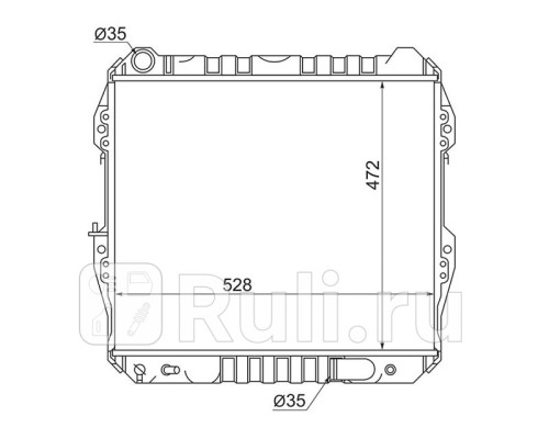 ST-10-0032 - Радиатор охлаждения (SAT) Toyota 4Runner 130 (1992-1995)