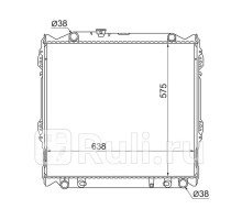 TY0008-J95D-3R - Радиатор охлаждения (SAT) Toyota Land Cruiser Prado 90 (1996-2002)