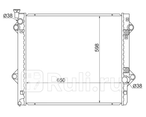 DRM50049 - Радиатор охлаждения (DENSO) Toyota Land Cruiser Prado 120 (2002-2009)