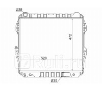 TY0013-TDI - Радиатор охлаждения (SAT) Toyota 4Runner 130 (1992-1995)