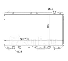 TY0003-MCV20 - Радиатор охлаждения (SAT) Lexus ES 300 (1996-2001)