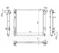 KI0005-09D-1 - Радиатор охлаждения (SAT) Kia Sorento 2 (2009-2021)