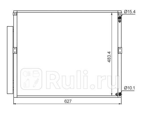 DCN50017 - Радиатор кондиционера (DENSO) Lexus GX 470 (2002-2009)
