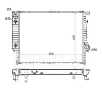 BW0002 - Радиатор охлаждения (SAT) BMW E30 (1982-1990)