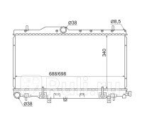 SB0005-T - Радиатор охлаждения (SAT) Subaru Legacy BE/BH (1998-2004)