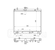 DA0001-07-1 - Радиатор охлаждения (SAT) Toyota Rush (2006-2016)