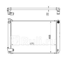 TY0003-MHU38 - Радиатор охлаждения (SAT) Toyota Harrier U30 (2003-2013)