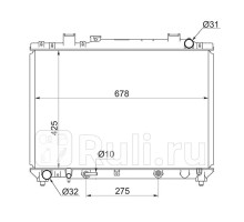 TY0050-1.8 - Радиатор охлаждения (SAT) Toyota Town Ace Noah 4 (1996-2007)