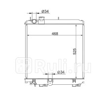 TY0063-2 - Радиатор охлаждения (SAT) Toyota Dyna (1999-2016)