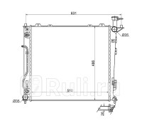 KI0005-09D - Радиатор охлаждения (SAT) Kia Sorento 2 (2009-2021)
