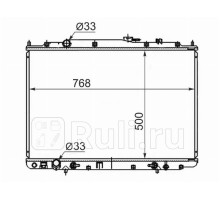HD0010 - Радиатор охлаждения (SAT) Honda Pilot 1 (2002-2005)
