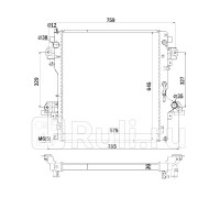 ST-10-0016 - Радиатор охлаждения (SAT) Toyota Land Cruiser Prado 150 рестайлинг (2013-2017)
