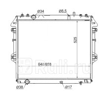 TY0014-5LE - Радиатор охлаждения (SAT) Toyota Fortuner (2005-2015)