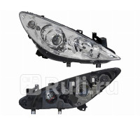 ST-550-1137R-LD-EM - Фара правая (SAT) Peugeot 307 (2005-2008)