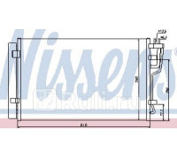 940006 - Радиатор кондиционера (NISSENS) Hyundai Elantra 4 HD (2007-)
