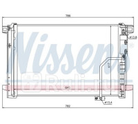 940035 - Радиатор кондиционера (NISSENS) Mercedes W204 (2007-)