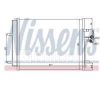 940043 - Радиатор кондиционера (NISSENS) Ford Mondeo 4 рестайлинг (2010-2014)
