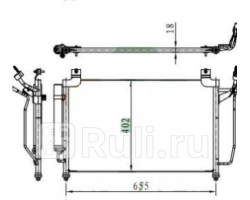 940049 - Радиатор кондиционера (NISSENS) Mazda CX-7 ER (2006-)